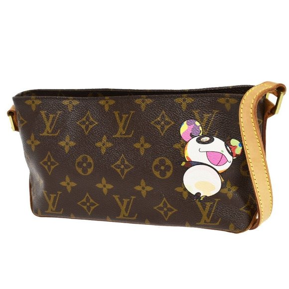 LOUIS VUITTON Trotteur Shoulder Bag Monogram Panda Leather Brown M51241 684RC703 - Picture 5 of 15